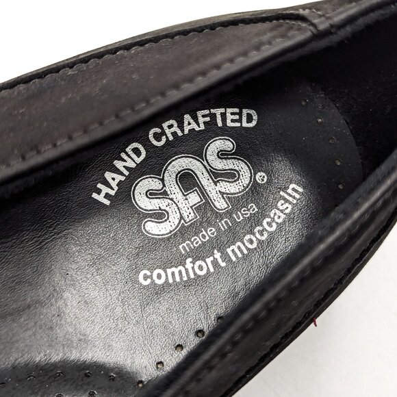 SAS Women Petra Comfort Charcoal Back Soft Leather Narrow shoes Size 9.5 - Picture 8 of 11